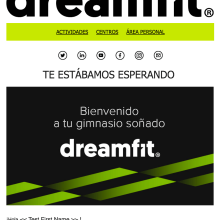Diseño Campaña DreamFit - Email Marketing. Un projet de Marketing de Néstor Tejero Bermejo - 20.09.2016