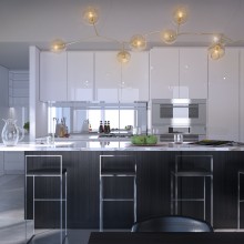 Interior Kitchen Design. 3D, e Arquitetura projeto de cesar manrique - 21.09.2016