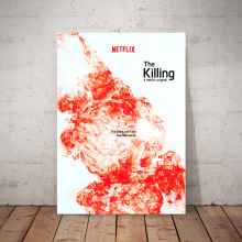 Cartel Serie "The Killing". Un proyecto de Diseño, Fotografía, Cine, vídeo, televisión, Diseño gráfico, Cine, Diseño de carteles y Fotografía digital de Enric Serra - 21.09.2016