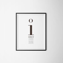 Carteles tipografía Didot. Design gráfico, e Tipografia projeto de Yeray Sagarna Benítez - 16.04.2015