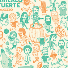 The Lito CD Cover. Un proyecto de Ilustración tradicional, Diseño editorial y Diseño de producto de Borja Espasa - 31.01.2015