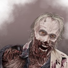 Zombie. Traditional illustration project by Francisco Javier Pineda Celada - 09.25.2016
