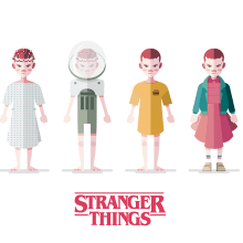 Stranger Things (Eleven). Ilustração tradicional projeto de Ricardo Polo López - 25.09.2016