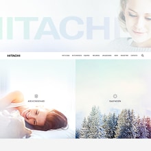 Hitachi Corporate Website. Un proyecto de UX / UI, Dirección de arte, Arquitectura de la información, Diseño interactivo y Diseño Web de Plastic Creative - 10.07.2016