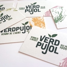 Identidad visual Handmade para Verd Pujol.. Br e ing e Identidade projeto de Natalia Beleta - 26.09.2015