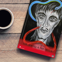 Portada para el libro Doctor Jekyll y Mister Hyde de MacMillan Readers. Un proyecto de Ilustración tradicional, Diseño editorial y Diseño gráfico de Sergio Castañeda - 27.09.2016