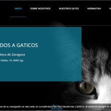 Gaticos Zgz. Un proyecto de Diseño Web y Desarrollo Web de JARA AINOZA FARLED - 27.09.2016