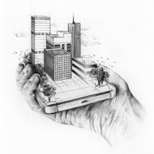 Smart cities Ein Projekt aus dem Bereich Traditionelle Illustration, Verlagsdesign und Bildende Künste von Belén Moreno - 19.05.2016