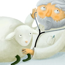 A ovelha que fazia múuu. Traditional illustration project by Luciana Bicalho - 10.03.2016