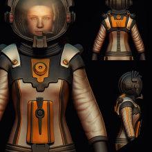 Astronauta. Un proyecto de Ilustración tradicional, 3D y Diseño de personajes de Dídac Soto Valdés - 06.10.2016