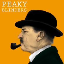 Peaky Blinders. Ilustração tradicional, e Pintura projeto de Pablo Sartal - 21.09.2016