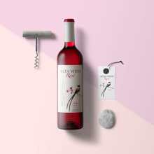 Alta Vista Rosé. Design, Creative Consulting, and Packaging project by Arda Kissoyan - 10.07.2016
