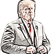 Donald Trump - ilustración. Design, Traditional illustration, Photograph, and Graphic Design project by Marlon Brito - 10.09.2016