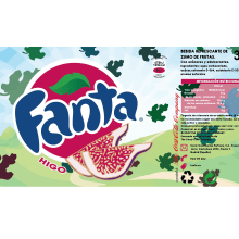 Trabajo de clase, creación de imagen para nuevo sabor de Fanta. Graphic Design project by pilar vera marañón - 09.10.2016
