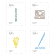 Colección Sellos de inventores. Un progetto di Graphic design di Marta Alvarez - 11.10.2016