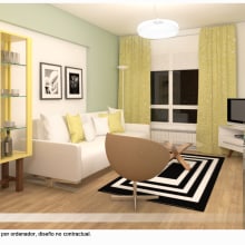 Renovation of a three bedroom apartment in Madrid. Design, 3D, Arquitetura, Arquitetura de interiores, Design de interiores e Infografia projeto de Javier Anuncibay Hernaz - 22.12.2015