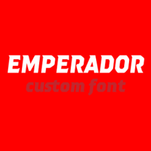 Emperador (Custom font) Ein Projekt aus dem Bereich T und pografie von Quique Ollervides - 04.08.2014