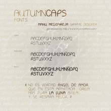 Autumn Caps font design by Manu Mediaoreja. Editorial Design, Graphic Design, T, and pograph project by Manu Díez - 10.18.2016