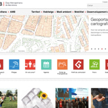 Área Metropolitana de Barcelona. Web Development project by Alberto Campaña Cano - 08.30.2014