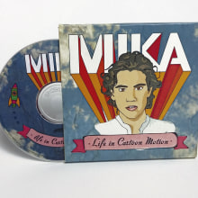 MIKA, cd ilustrado. Traditional illustration, Editorial Design, Graphic Design, and Packaging project by Rocío Giunta - 06.19.2013