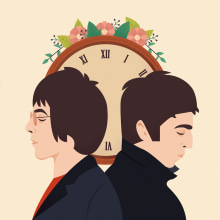 Oasis Music Pill - Be Here Now. Traditional illustration project by Eva Mez - 10.22.2016