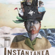 Instantanea¨ movie poster. Traditional illustration project by Margarita Rojas Lopez-Abadia - 10.23.2016