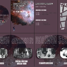 Cartel Festival música y tríptico seis pliegues. Events, and Graphic Design project by sonia López Porto - 10.26.2016