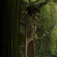 Amazon Warrior.. Un proyecto de Ilustración tradicional, Diseño de personajes y Cómic de Gabriel Parra - 26.10.2016