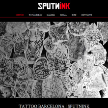 Estudio de tatuajes y piercing en Barcelona. Web Design project by Alex Costelo - 01.12.2016