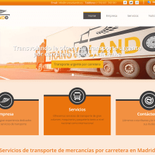 Empresa de transporte de mercancías por carretera. Web Design project by Alex Costelo - 03.19.2016