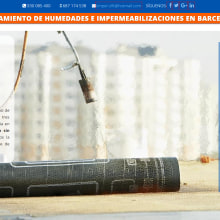 Tratamiento de humedades en Barcelona. Web Design project by Alex Costelo - 08.01.2016