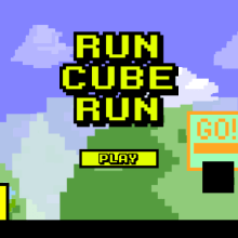 Videojuego Run Cube Run. Design de jogos, e Design gráfico projeto de David Murillo - 01.11.2016