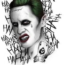 Joker (Jared Leto). Un proyecto de Diseño e Ilustración tradicional de Ivan Rodriguez Olvera - 01.11.2016