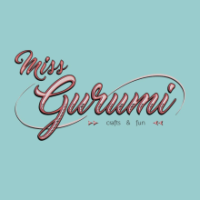 Logotipo Miss Gurumi. Design gráfico projeto de Eddi Erauskin - 06.10.2016