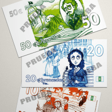 Moneda Social-Local EXpronceda. Un proyecto de Diseño de personajes de jose_fdez - 02.11.2016