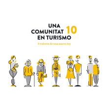 Ley turismo Comunitat Valenciana. Ilustração tradicional, Animação, e Design gráfico projeto de Nueve Estudio - 02.11.2016