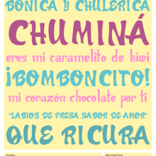 Proyecto tipográfico "Chuminá". Projekt z dziedziny T i pografia użytkownika Rocío Linares - 02.11.2016