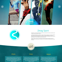 Pagina web - Zmag Sport. Web Design project by Josue Muñoz Echeverría - 11.02.2016