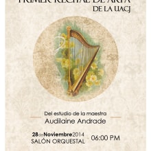 Recital de Arpa . Editorial Design project by Mayte Molina - 11.14.2014