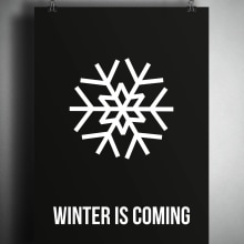 POSTER WINTER IS COMING. Un proyecto de Diseño y Diseño gráfico de Anna Garcia Montolio - 03.11.2016