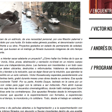 Encuentro de creadores 3xDOC - Texto de presentación. Cop, e writing projeto de Aurelio Medina - 07.02.2013