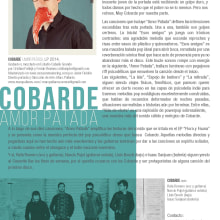Cobarde - Nota de prensa para el grupo . Cop, and writing project by Aurelio Medina - 03.07.2014