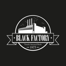 Black Factory Packaging. Design, Br, ing, Identit, Graphic Design, Packaging, Product Design, and Naming project by Ion Richard - 09.19.2014