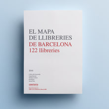 El mapa de llibreries de Barcelona. Design editorial, e Design gráfico projeto de Pack Up - 09.11.2016