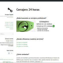 Cerrajero. Web a nivel nacional. Web Development project by Antonio Gonzalez - 11.10.2016