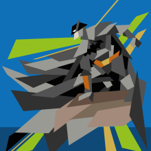 Batman Geometric. Un proyecto de Diseño, Ilustración tradicional, Diseño de personajes, Diseño gráfico y Cómic de Edgar Sedeño - 11.05.2016