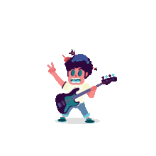  MUSIC IS LIFE. Traditional illustration, Animation, and Character Design project by Alexis Mota - 09.13.2016