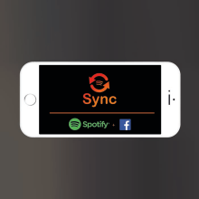 Spotify Sync App. Advertising, Programming, UX / UI, and Art Direction project by Carlos de Juana Jiménez - 11.14.2016