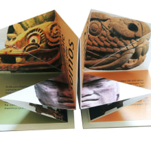 Propuesta de folleto para 50 aniversario del Museo Nacional de Antropología e Historia de México. Un proyecto de Diseño, Diseño editorial y Diseño gráfico de Eliza Escalante - 05.04.2014