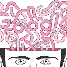 Google Effects Changes to our Brains. Ilustração tradicional, Design editorial, e Design gráfico projeto de Carlos Vicente Punter - 16.11.2016